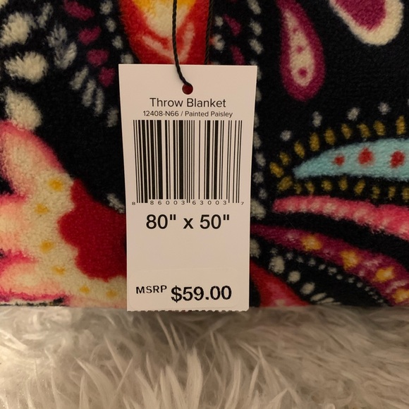 Throw Blanket - Painted Paisley - Picture 3 of 3